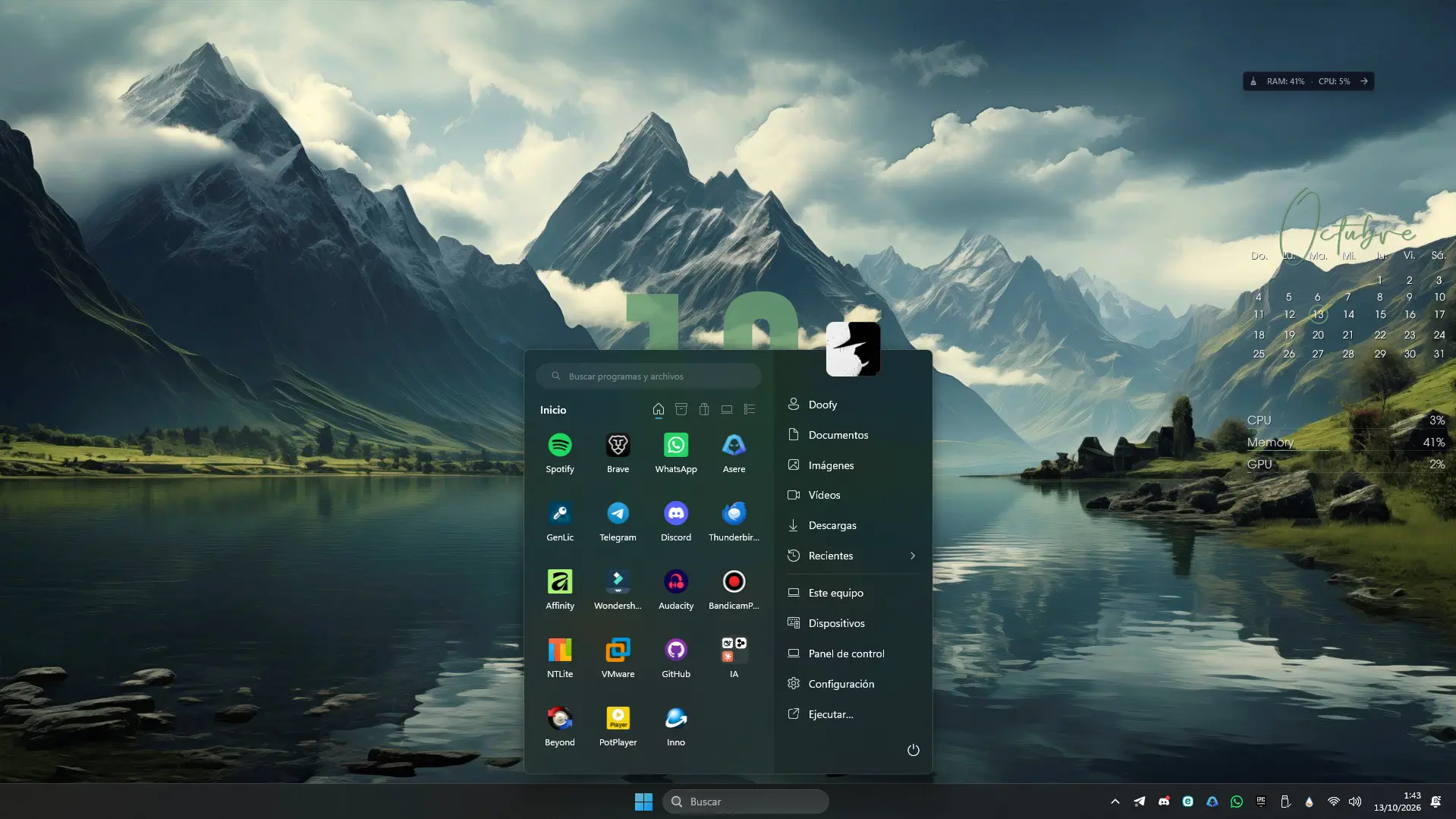 StartOne, menú Inicio clásico para Windows 10 y 11